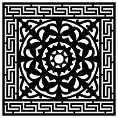 Versace Flower Rectangle Vector Flower Background