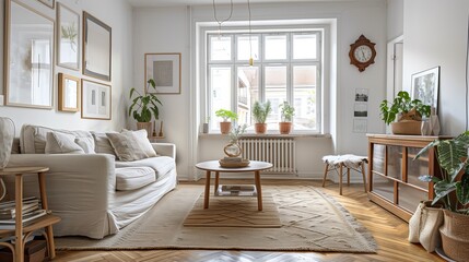 Fototapeta premium A modern apartment living room