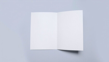 blank white paper on gray background