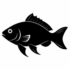 Tilapia Black silhouette
