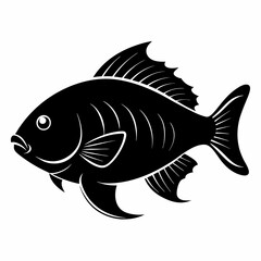 Tilapia Black silhouette