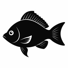 Tilapia Black silhouette
