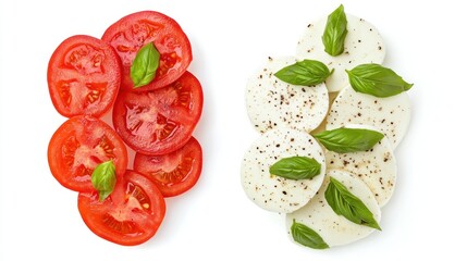 Tomato and Mozzarella Salad Ingredients