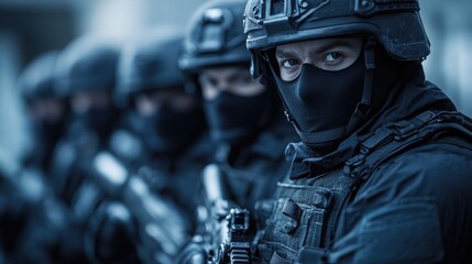 Tactical SWAT Team Operation - Strategic Equipment Preparation with Focus on Professional Gear