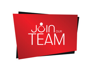 join our team text information sign	