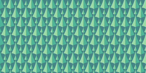 Fototapeta premium Evergreen Forest Seamless Pattern. Fresh Green Triangle Forest Background