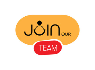 join our team text information sign	