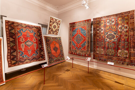 Bornova, Turkey - August 06, 2024 : The Arkas Carpet Collection view in Arkas Art Bornova in Izmir City of Turkey