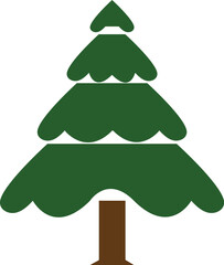 Festive Christmas Tree - Bright and Merry Design