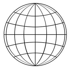 earth globe grid line
