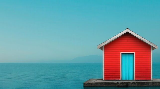 Nobody flat design side view abandoned theme water color Complementary Color Scheme