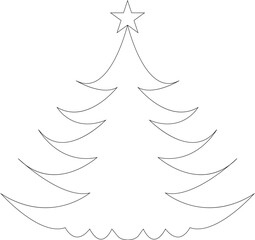 Festive Christmas Tree - Bright and Merry Design