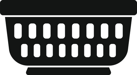 This icon of an empty laundry basket is perfect for representing household chores