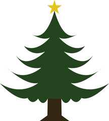 Festive Christmas Tree - Bright and Merry Design