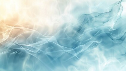 Obraz premium Abstract Blue and White Swirling Waves