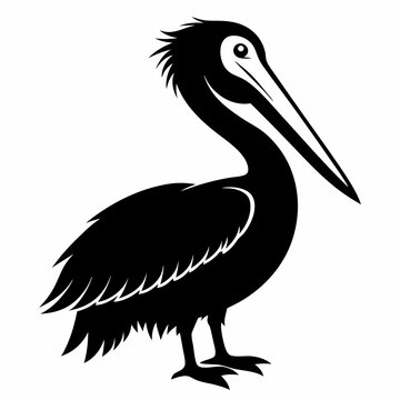 recommend clip art: Pelican Black silhouette