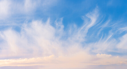 blue beautiful cloudscape for background and design. Cloudy sky landscape pattern for illustration...