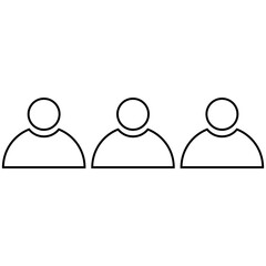 Team Icon, Simple Icon Vector Design, best used for presentation, application, web and banner