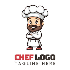 chef logo mascot vector illustrations