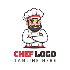 chef logo mascot vector illustrations