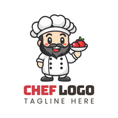 chef logo mascot vector illustrations