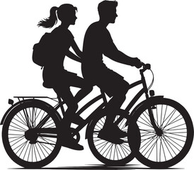 Bi cycle vector art illustration on white background