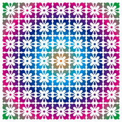 Seamless Peacock Vector Clipart Pattern Leaf Background