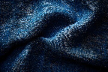 Blue Textile Background.