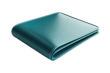 Elegant teal leather wallet with sleek design. Perfect accessory for organizing your essentials. Ideal for everyday use or as a stylish gift.