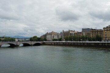 Urbanscape in the city of San Sebastian, Spain