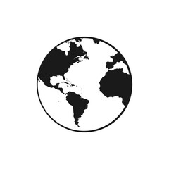 Earth globe icon