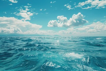 A view of the ocean from a boat, suitable for travel or adventure themes