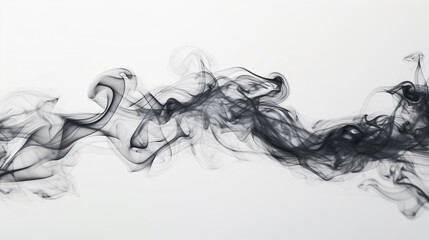 smoke on black background