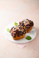 Homemade blueberry muffins