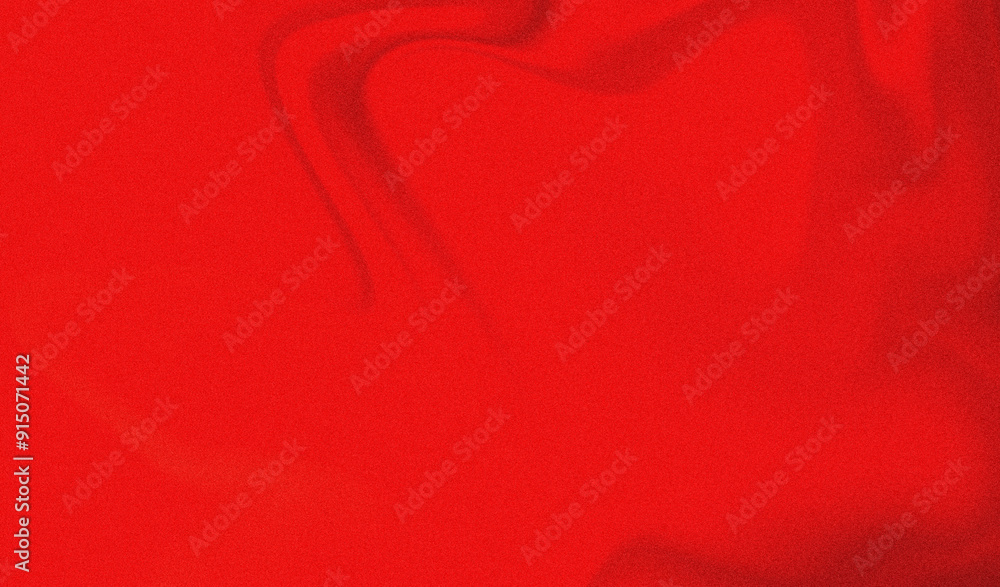 Aufkleber abstract soft waves on red fabric texture background