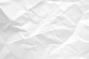crumpled torn and old white paper