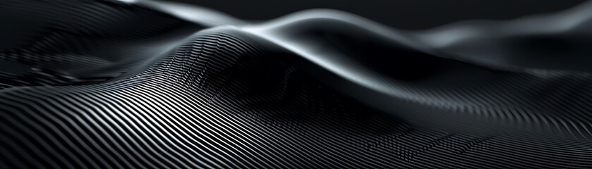 Abstract Wavy Lines, 3D Render