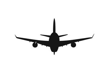 airplanes black colour silhouette vector illustration
