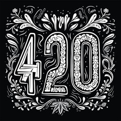  Intricate black and white 