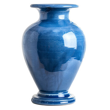 recommend clip art: Blue ceramic decorative vase clip art