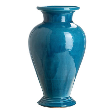 recommend clip art: Blue ceramic decorative vase clip art