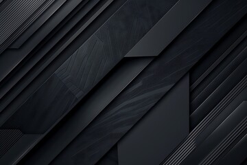 Obraz premium Abstract Black Geometric Shapes