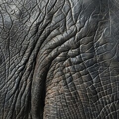 Elephant Skin Texture Background, Wrinkled Animal Leather, Elephant Skin Closeup