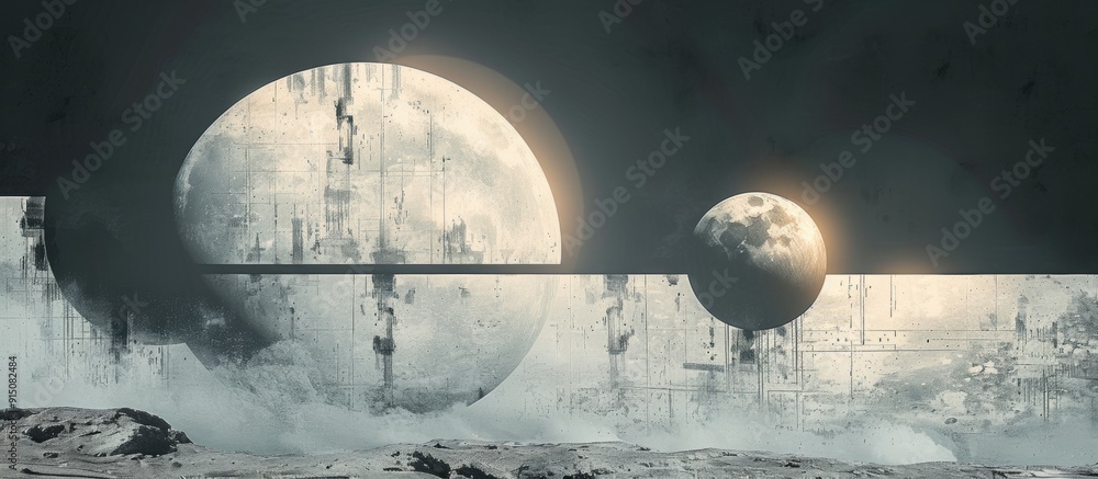 Poster a minimalist background with geometric patterns and simple gray tones, perfect for modern and sophis