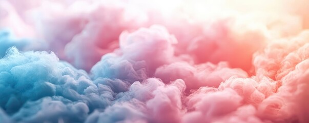 Fototapeta premium Abstract background of pink and blue clouds with a soft, dreamy feel.