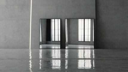 room with windows