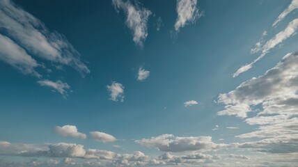 A fitting name for this image could be Bright Summer Sky with Fluffy Clouds