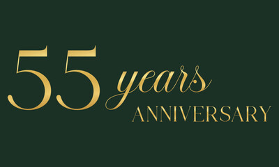 Gold anniversary logo on background