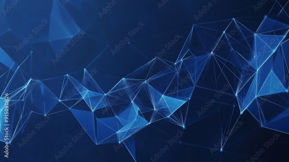 Poster dot and connect line abstract background for cyber technology futuristic and network connection conc