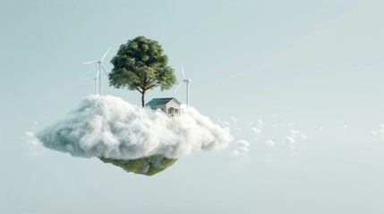 Sustainable Living on a Cloud Island